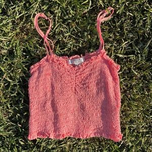 Small Peachy Spaghetti Crop Top